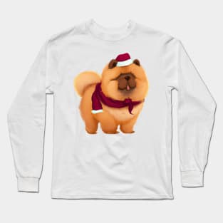 Cute Chow Chow Drawing Long Sleeve T-Shirt